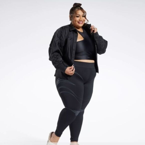 Cardi B x Reebok 4x 26/28 NWT Black Cut-Out Leggings GYM WORKOUT Activewear - Picture 14 of 16